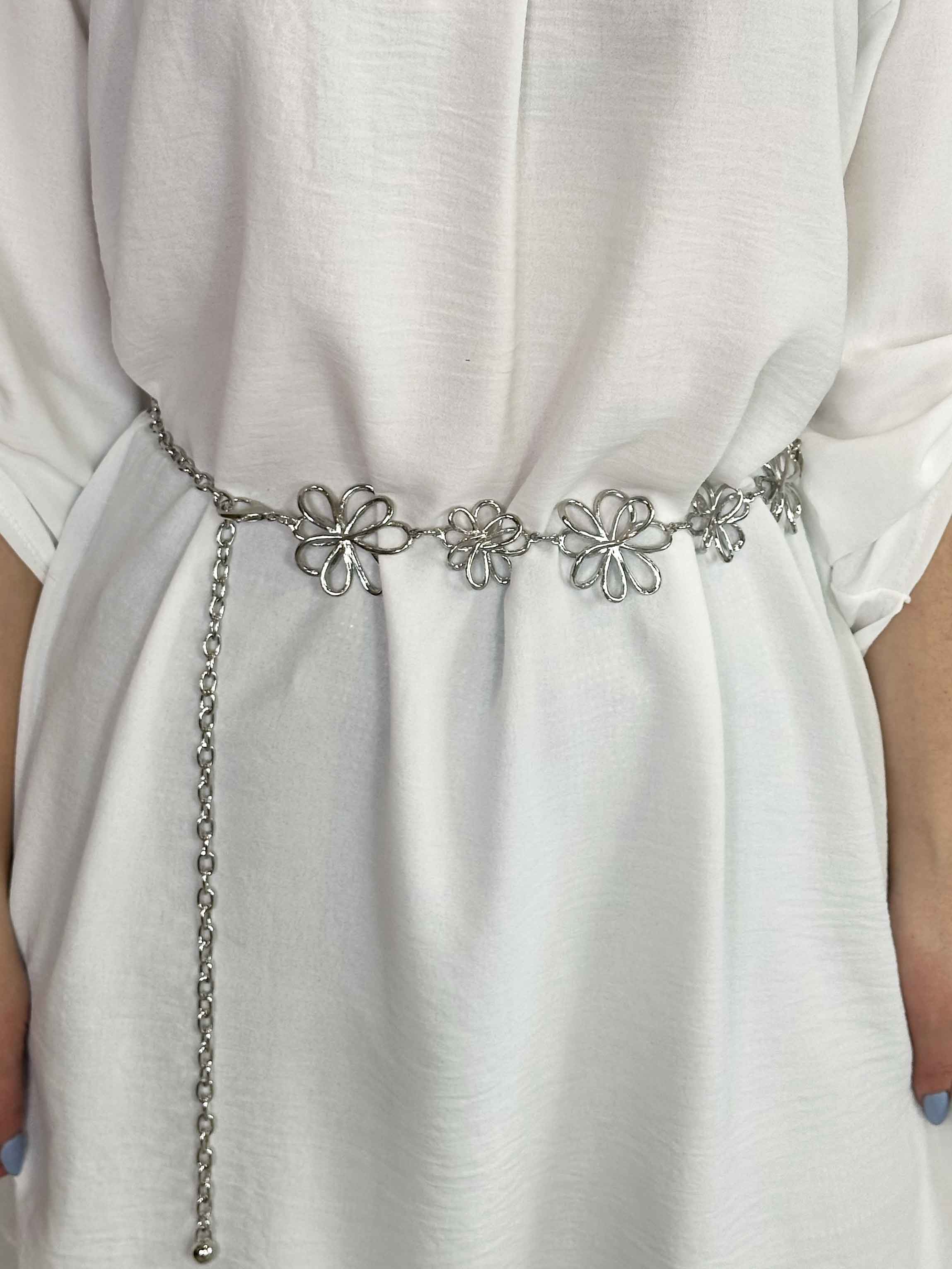 Christina - Bælte kæde med blomster